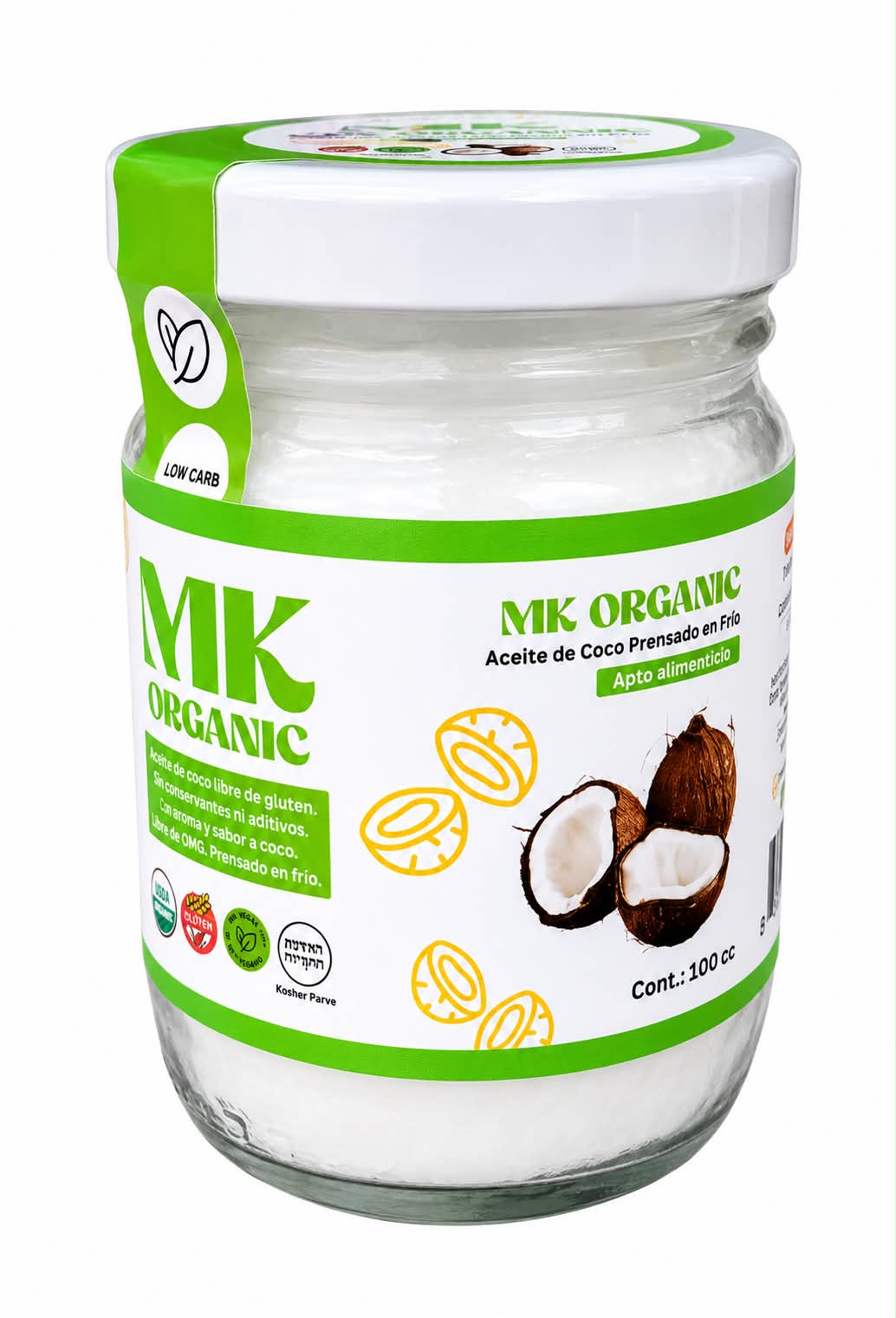 Aceite De Coco Organico Mk Foods 100cc