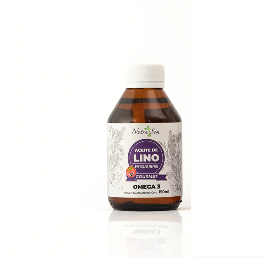 Aceite de Lino Prensado en Frío Gourmet NutraSem 150 ml