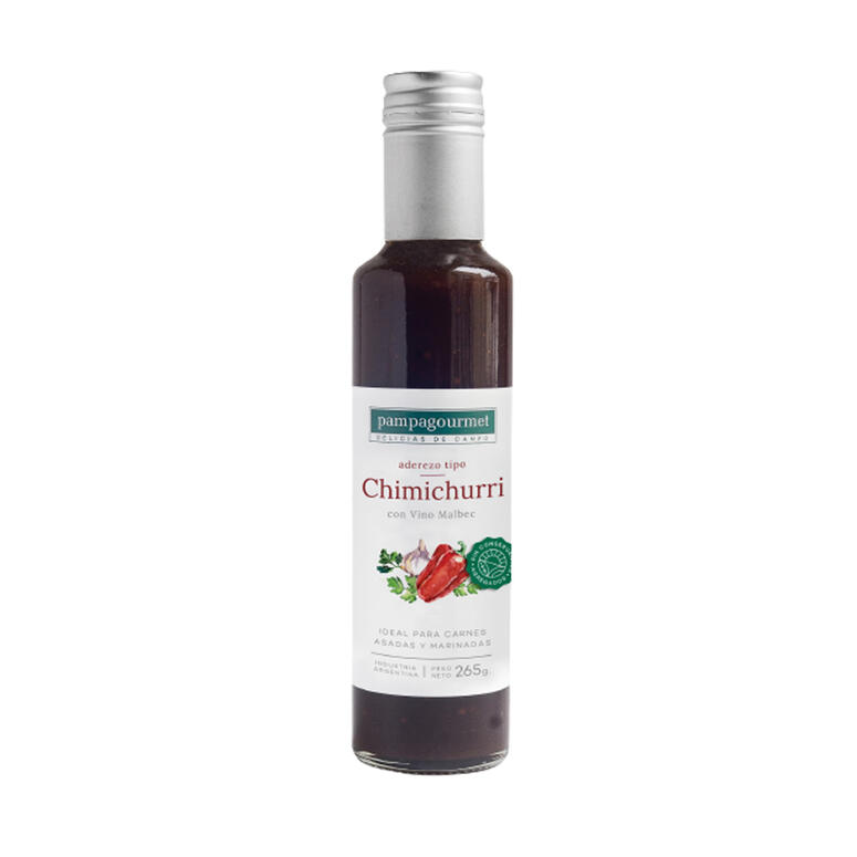 Aderezo Chimichurri Con Vino Malbec Pampa Gourmet 265 gramos