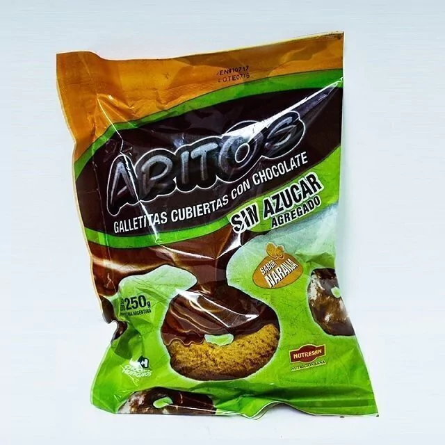 Aritos Naranja Con Chocolate Nutresan Sin Azúcar Agregada 250 Gramos