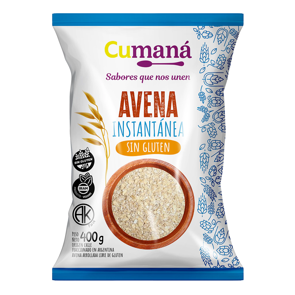 Avena Instantánea Sin TACC Cumana 400 gramos
