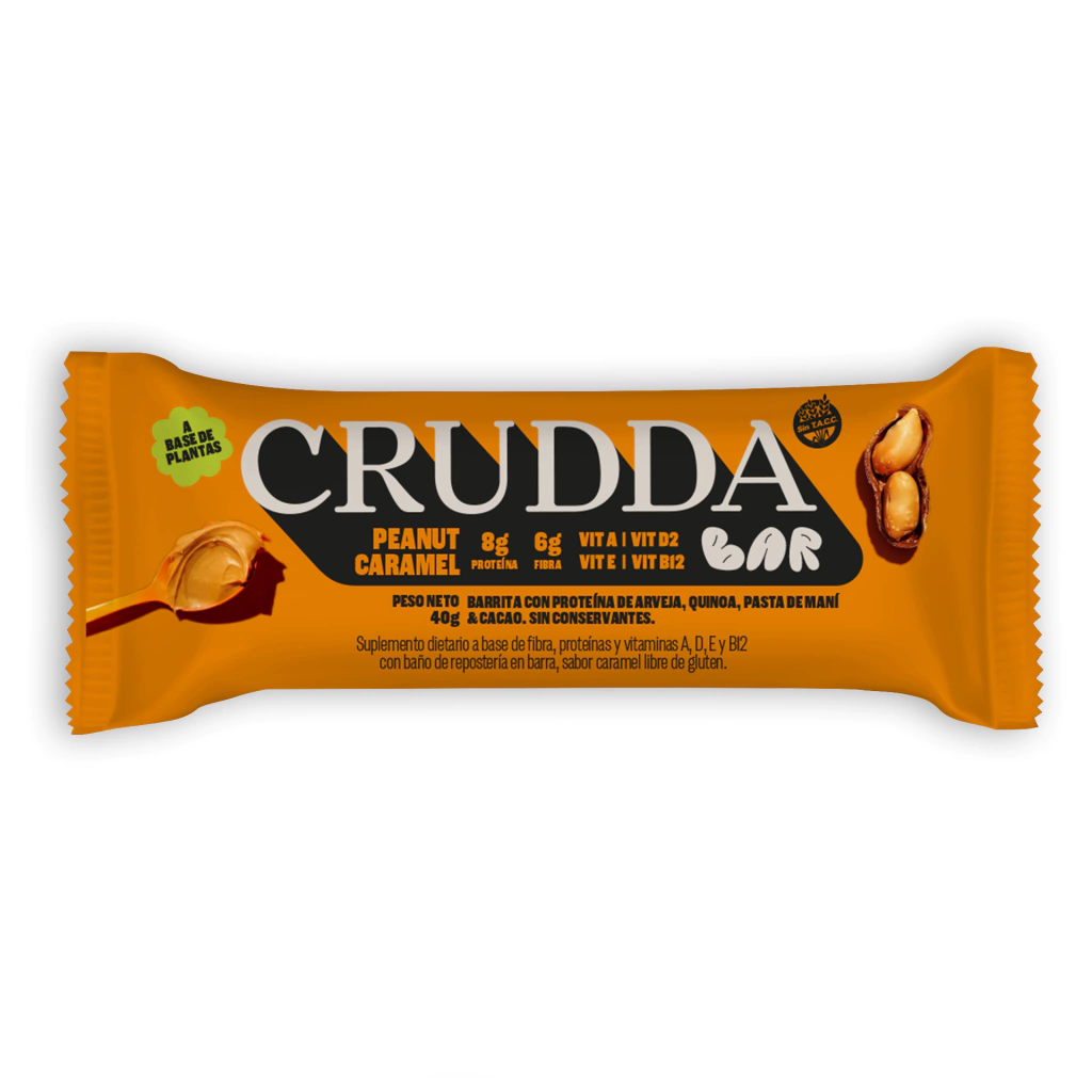 Barrita Proteica Peanut Caramel Crudda 40 gramos