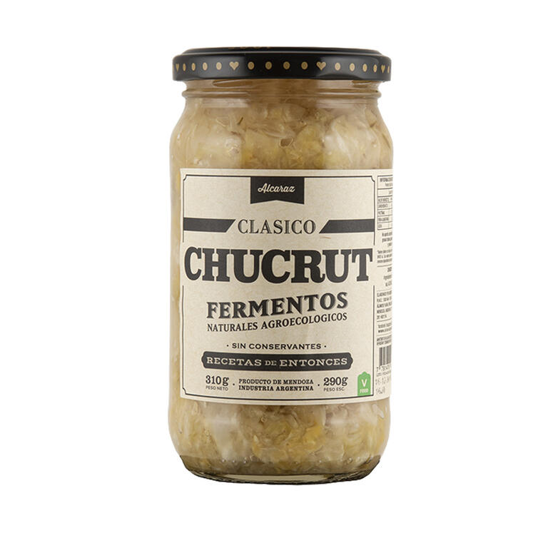 Chucrut Clásico Fermentos Naturales Agroecológicos Alcaraz 290 gramos