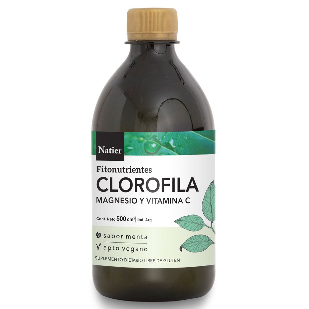 Clorofila con Magnesio y Vitamina C Natier Sabor Menta 500cc