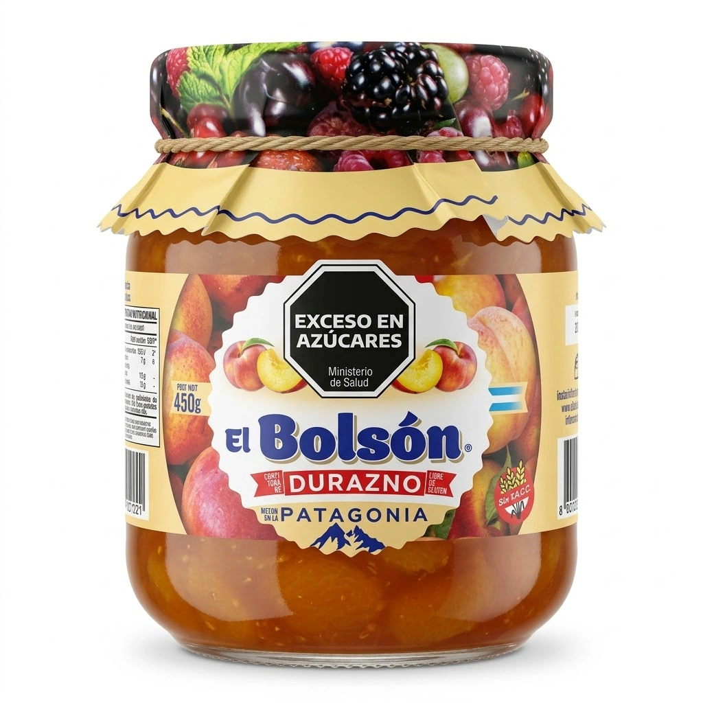 Confitura de Durazno El Bolsón 450 Gramos