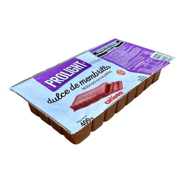 Dulce de Membrillo Reducido en Calorías Prolight Orieta 400 Gramos