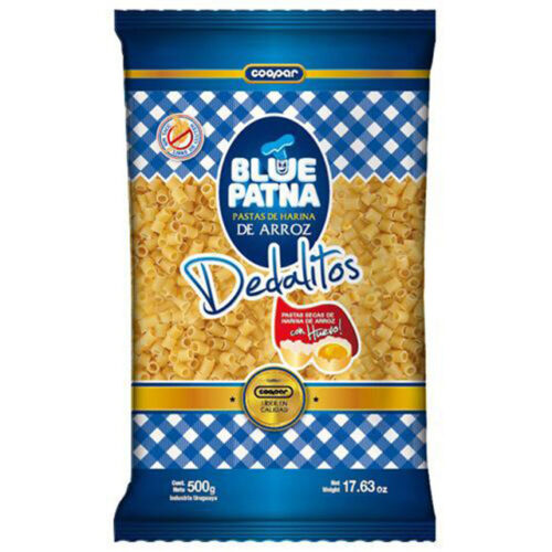 Fideos Dedalitos Al Huevo SIN TACC - Blue Patna 500 gramos