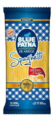 Fideos Spaghetti Al Huevo SIN TACC - Blue Patna 500 gramos