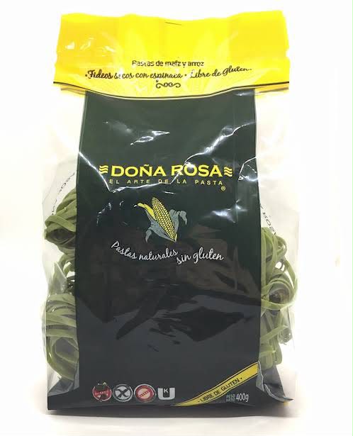 Fideos Tallarin De Espinaca SIN TACC - Doña Rosa 400 gramos