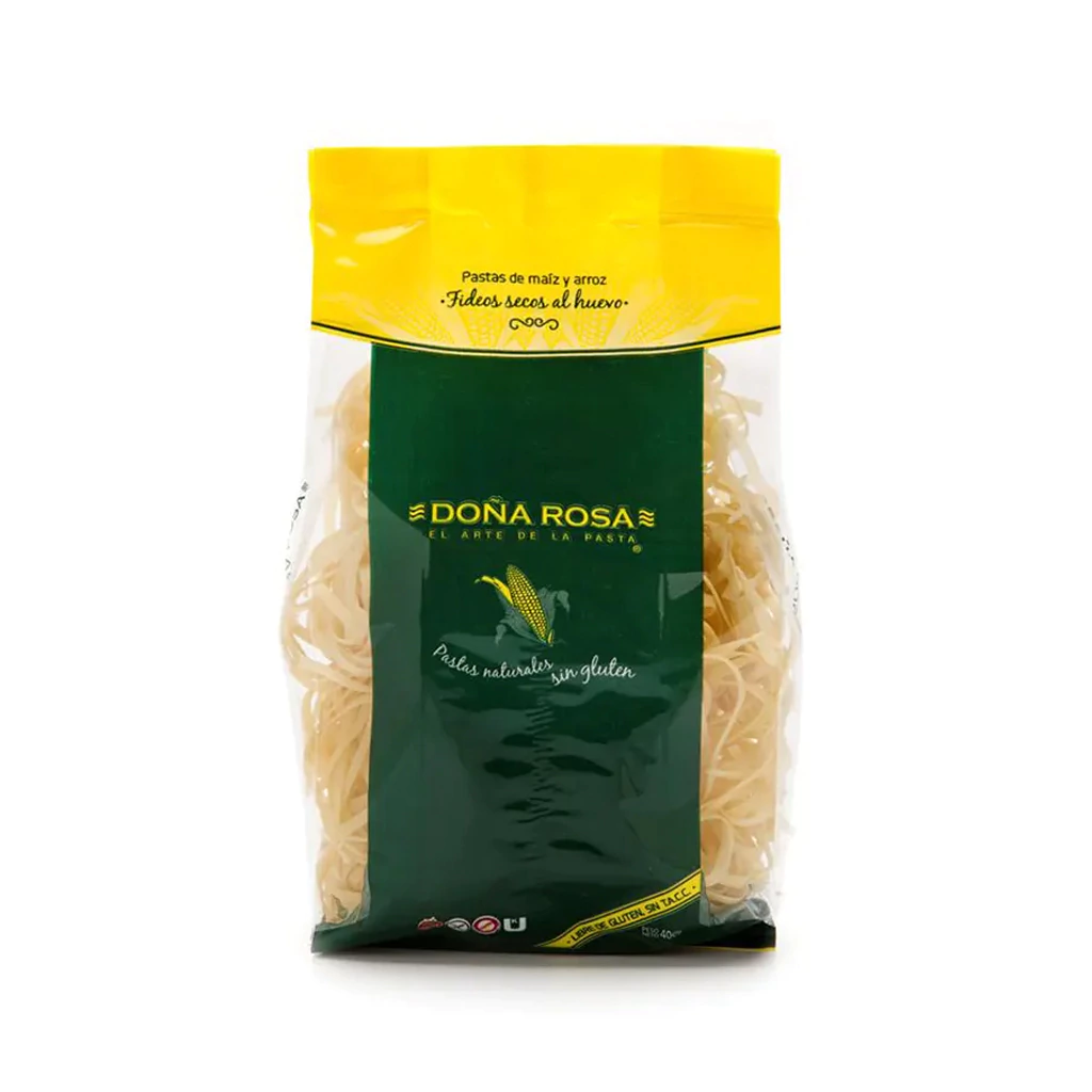 Fideos Tallarines Al Huevo SIN TACC - Doña Rosa 400 gramos