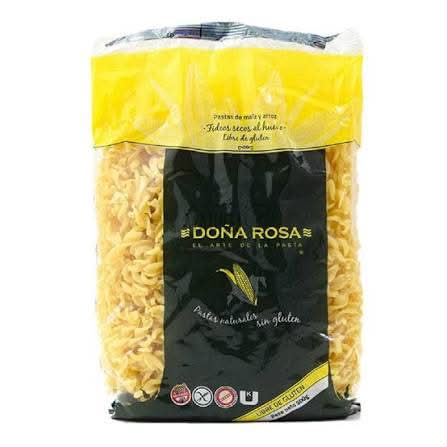 Fideos Tirabuzones Al Huevo SIN TACC - Doña Rosa 400 gramos