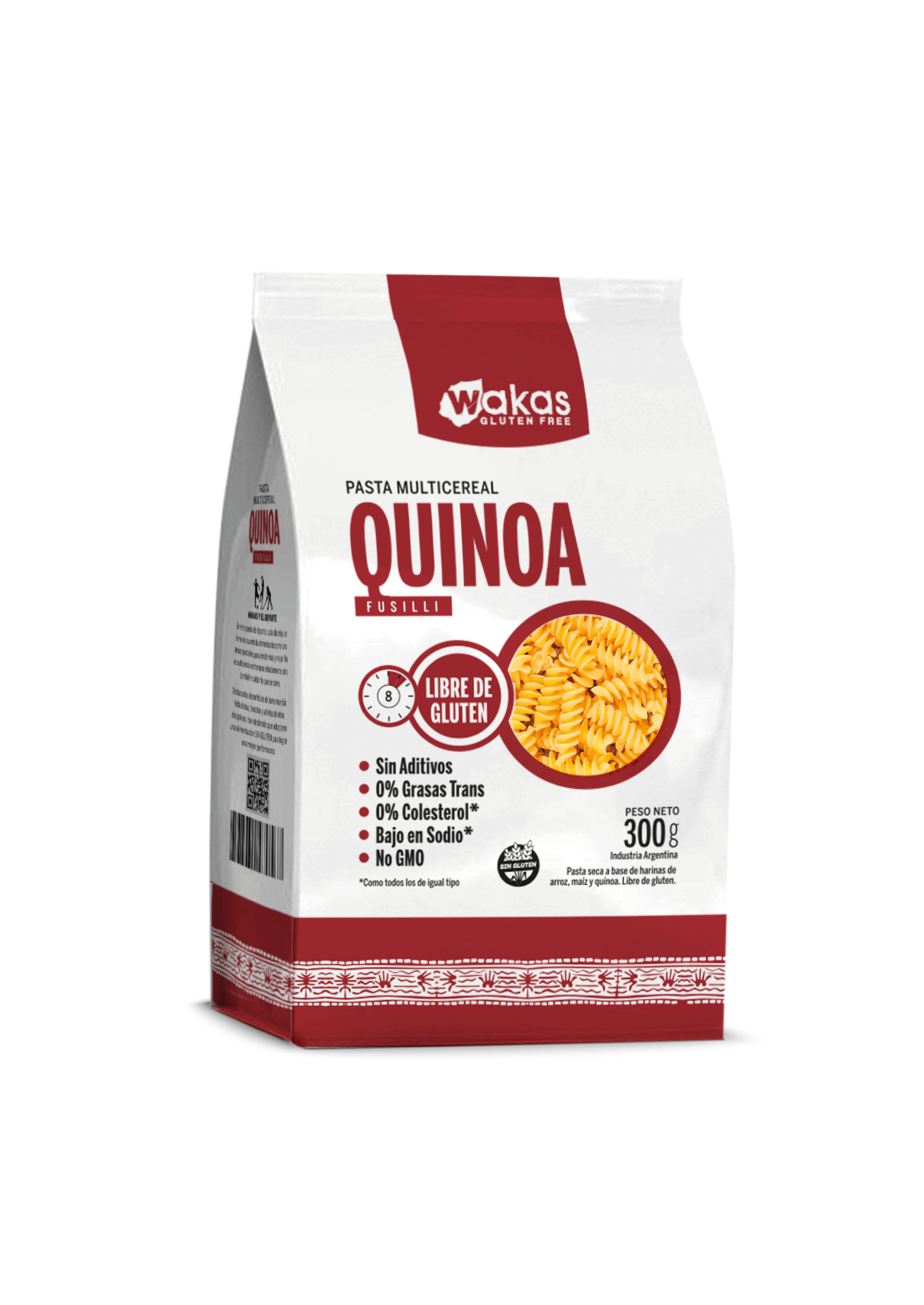 Fideos Fusilli De Quinoa SIN TACC - Wakas 300 gramos