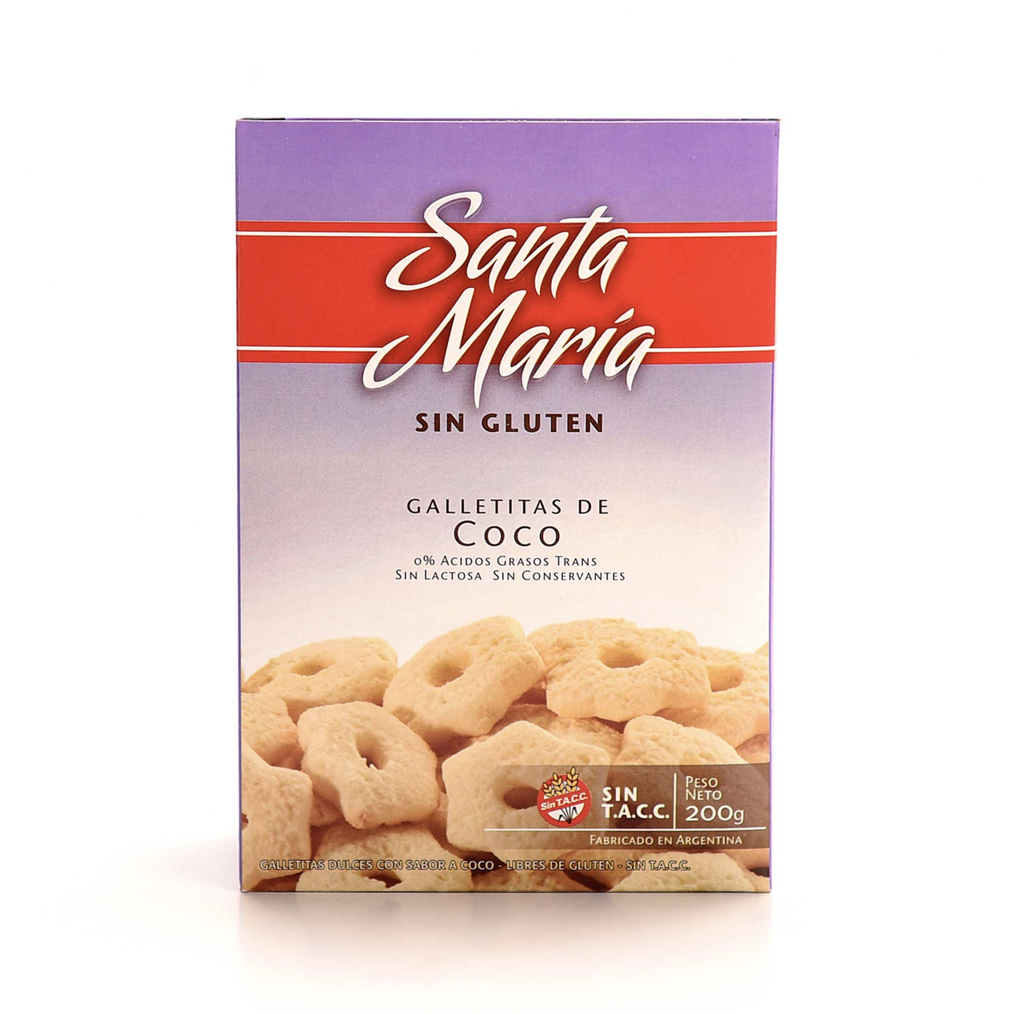 Galletitas Coco Santa María Sin TACC 200 Gramos
