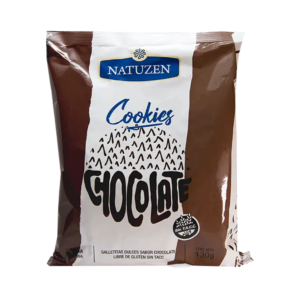 Galletitas Dulces Sabor Chocolate Sin TACC Natuzen 130 Gramos