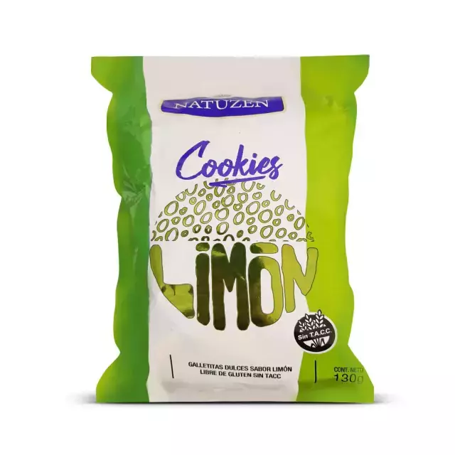 Galletitas Dulces Sabor Limón Sin TACC Natuzen 130 Gramos
