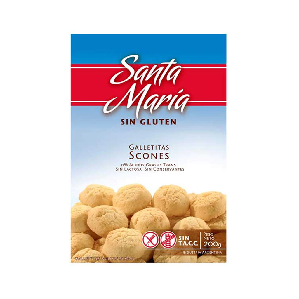 Galletitas Scones Santa María Sin TACC 200 Gramos
