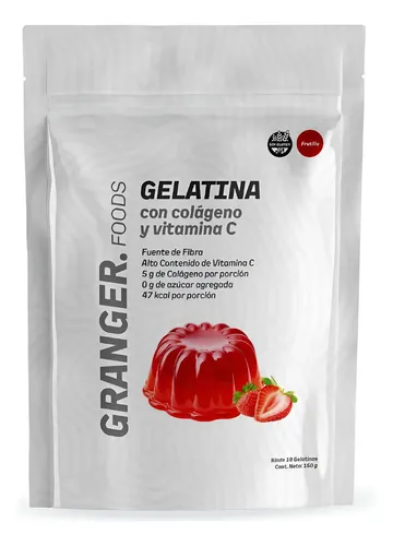 Gelatina con Colágeno y Vitamina C Frutilla Granger 150 gramos