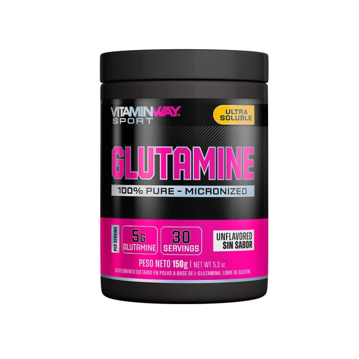 Glutamina Micronizada Sin Sabor VitaminWay Sin TACC 150 Gramos