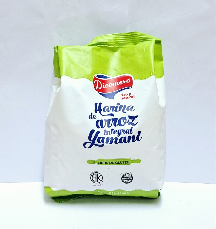 Harina De Arroz Integral Yamani Sin TACC Dicomere 450 gramos