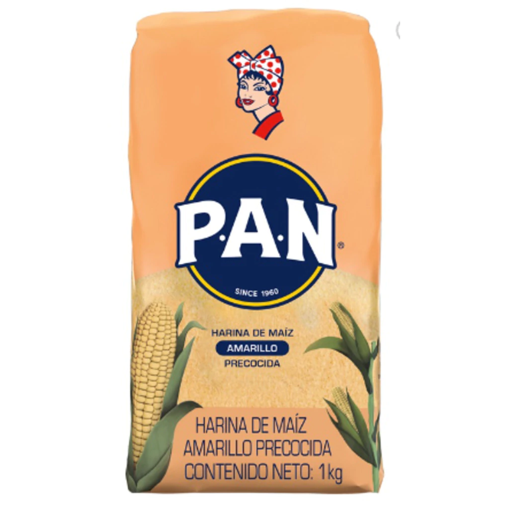 Harina de Maíz Pan Amarilla Precocida 1 kilo