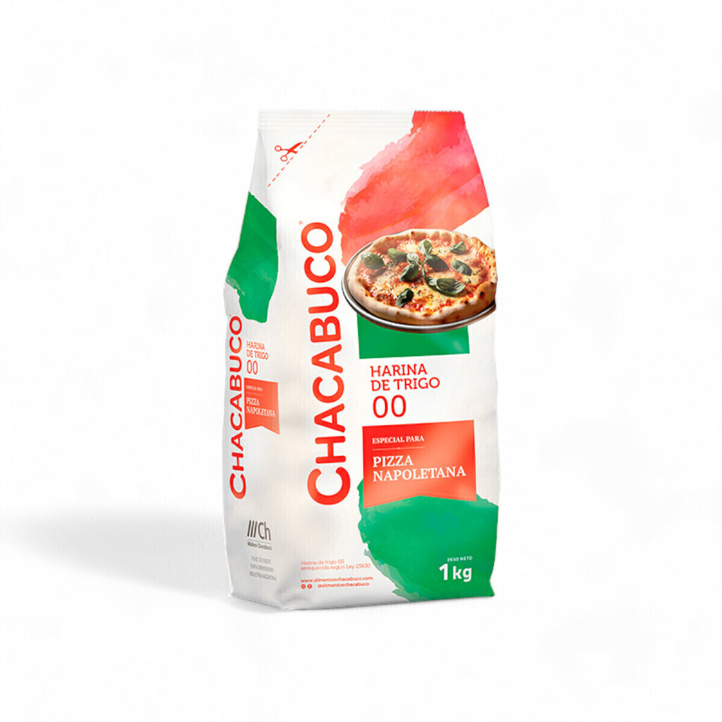 Harina de Trigo 00 para Pizza Napoletana Chacabuco 1 kilo
