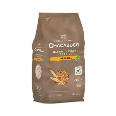 Harina Integral de Trigo Orgánica Chacabuco 750 gramos