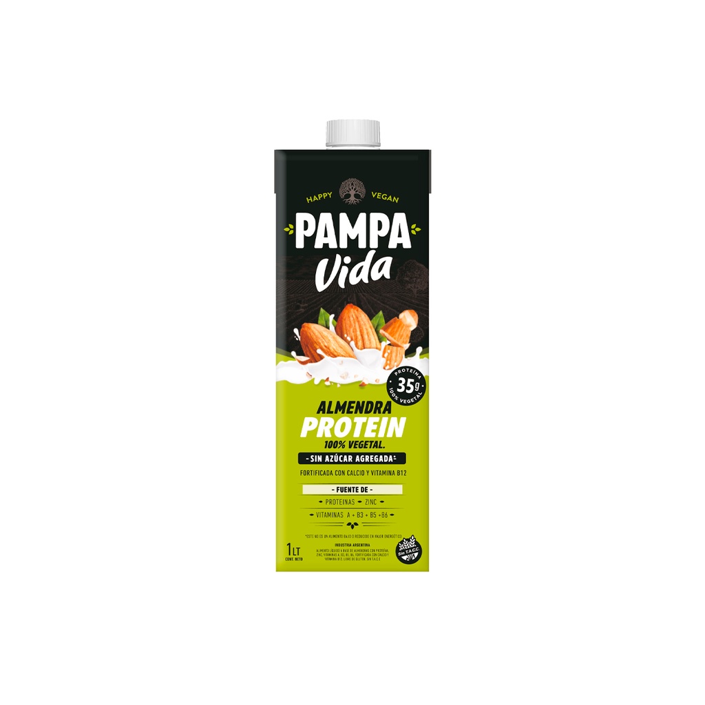 Leche de Almendras Protein Pampa Vida 1 Litro