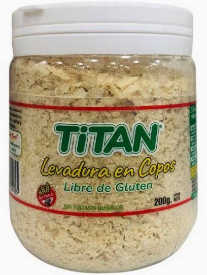 Levadura en Copos Titan Libre de Gluten 200 gramos