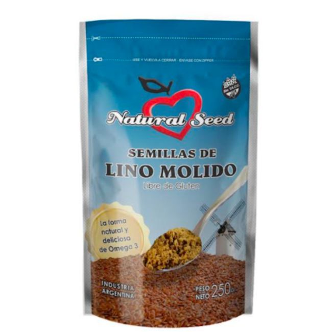Lino Molido Natural Seed Sin TACC 250 gramos