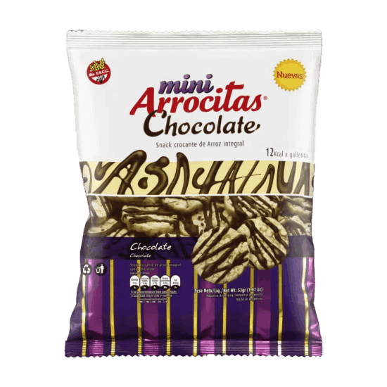 Mini Arrocitas Chocolate Sin TACC 53 Gramos