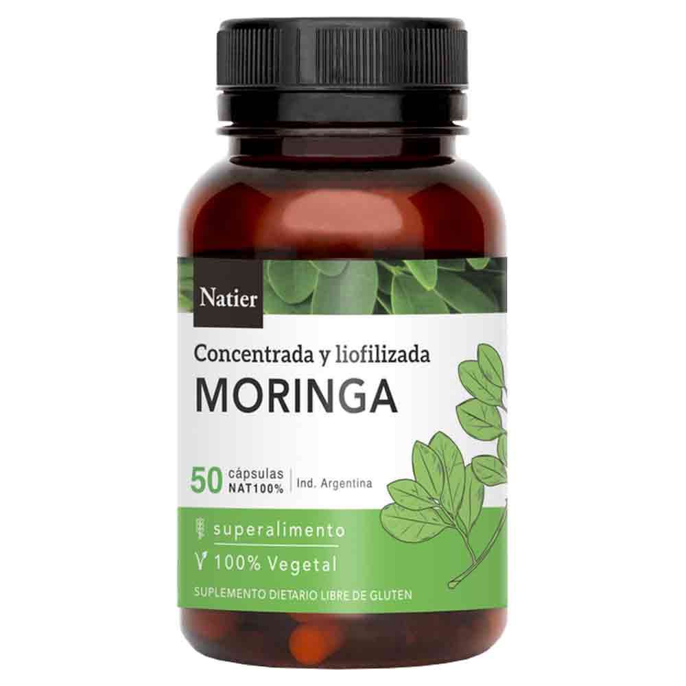 Moringa Concentrada y Liofilizada Natier 50 Capsulas