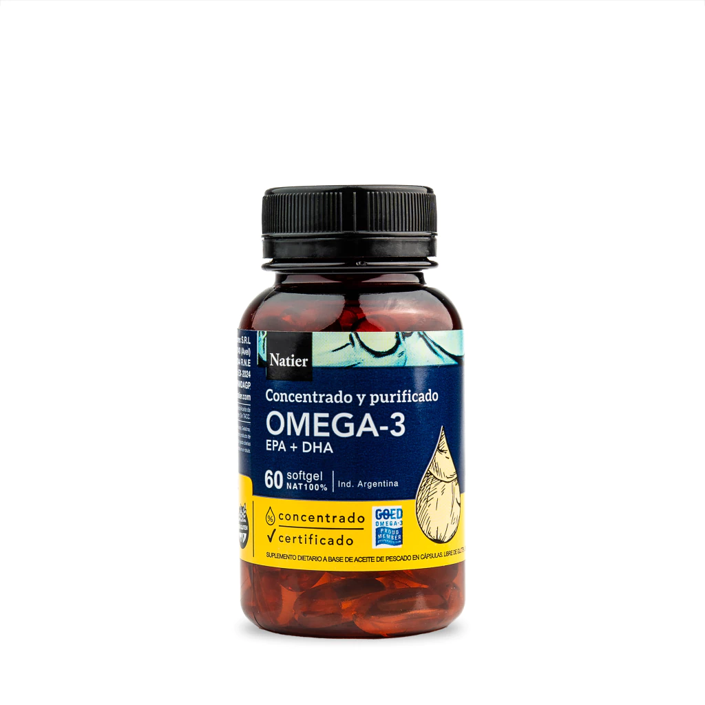 Omega 3 EPA + DHA Natier 60 Capsulas