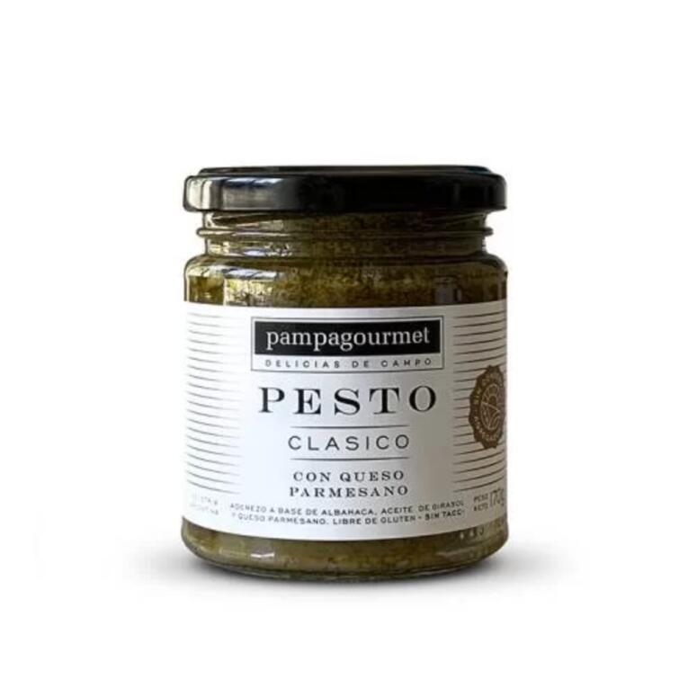 Pesto Clásico con Queso Parmesano Pampa Gourmet 170 gramos