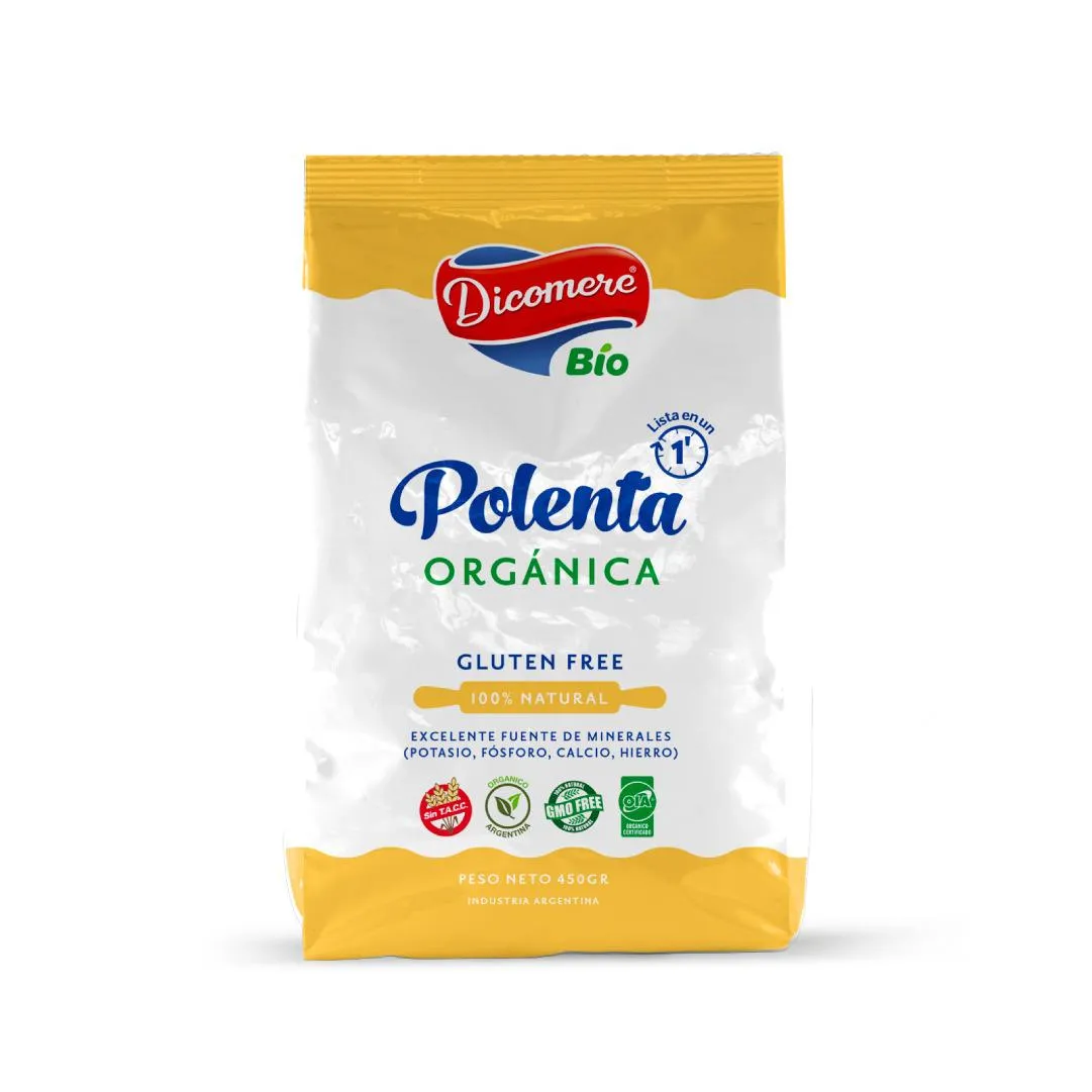 Polenta Organica Sin TACC Dicomere 450 gramos