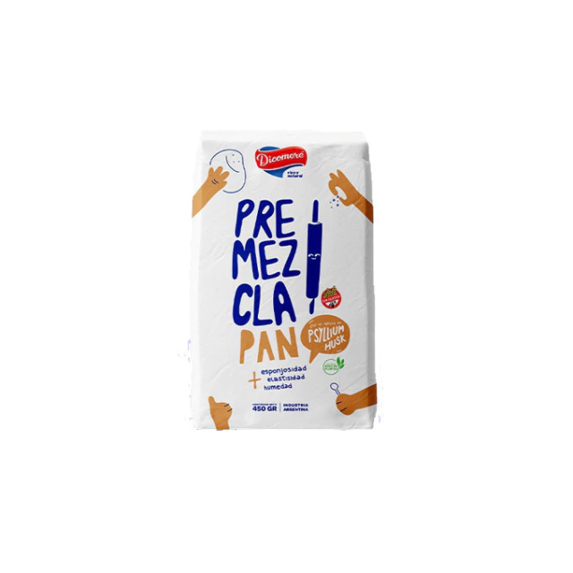 Premezcla Pan con Psyllium Husk Sin TACC Dicomere  450 gramos