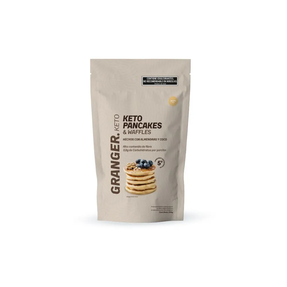 Premezcla Pancakes Keto Vainilla Granger 200 gramos