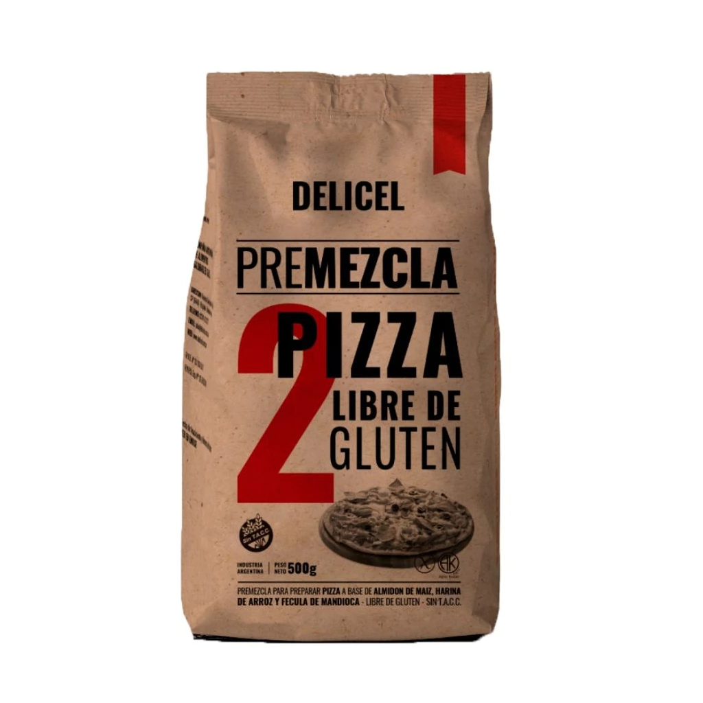 Premezcla Pizza Sin TACC Delicel 500 gramos