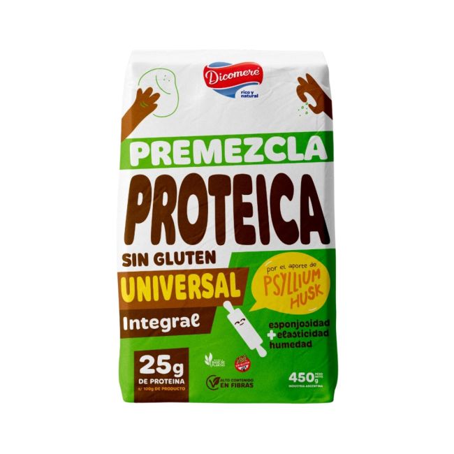 Premezcla Proteica Universal con Psyllium Husk Dicomere 450 gramos