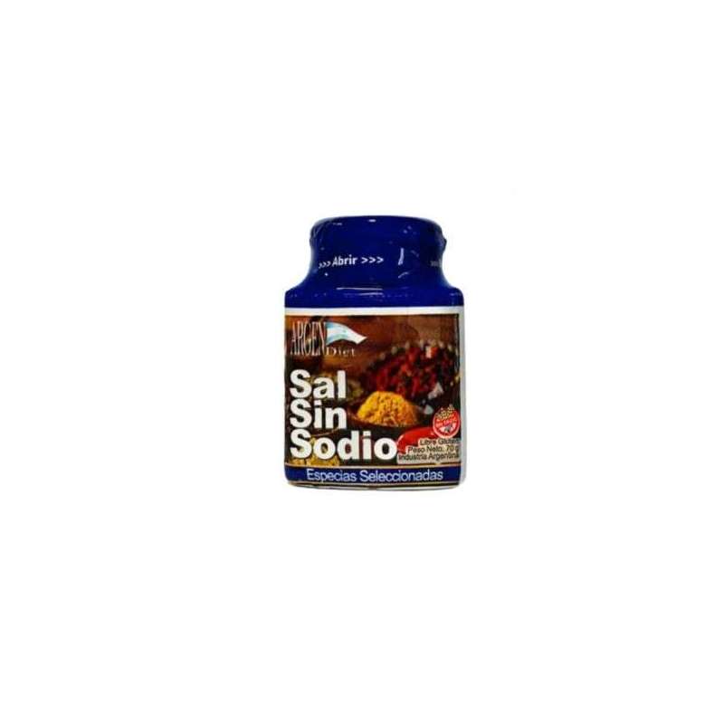Sal Sin Sodio Especias Seleccionadas Argendiet 70 gramos