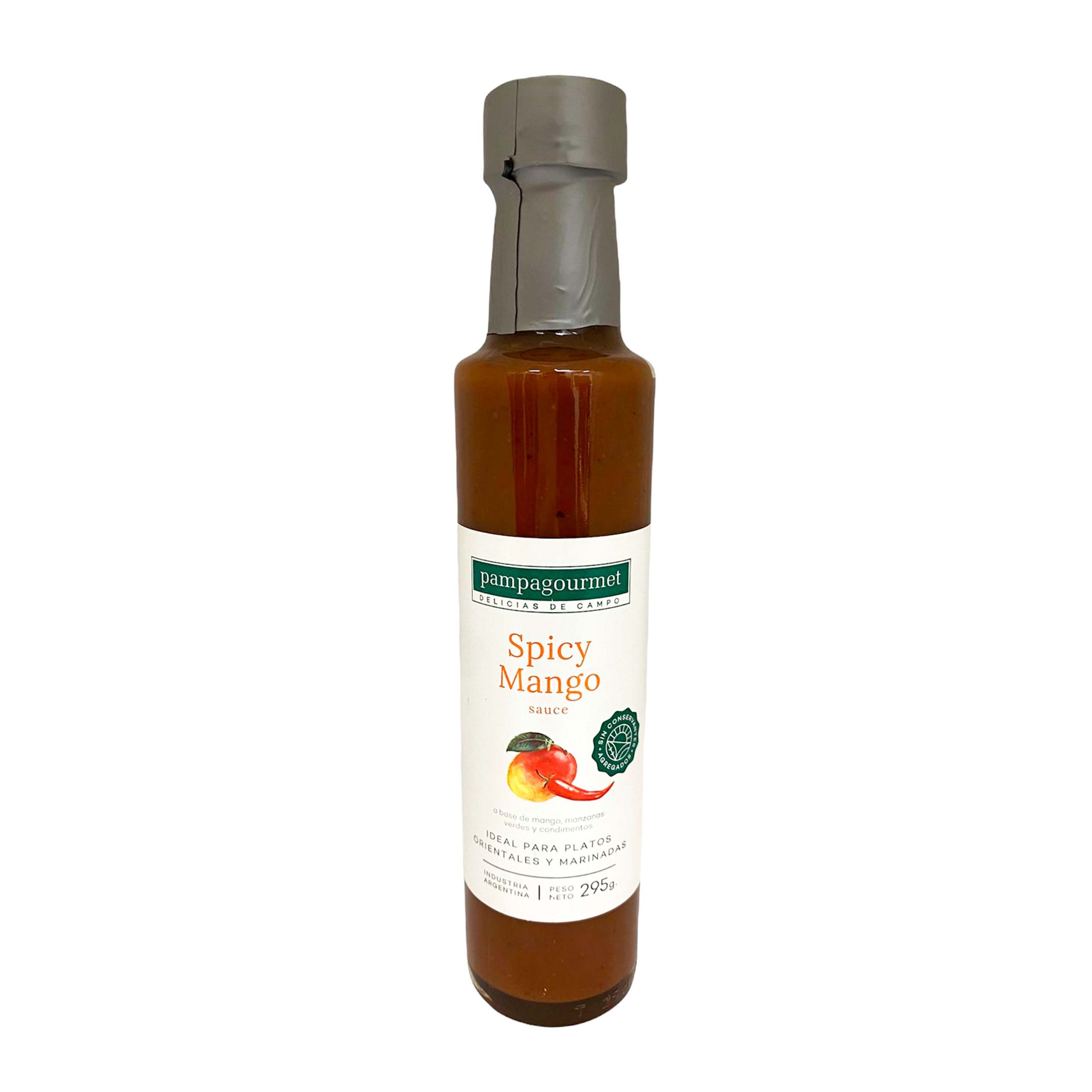 Salsa Spicy Mango Pampa Gourmet 295 gramos