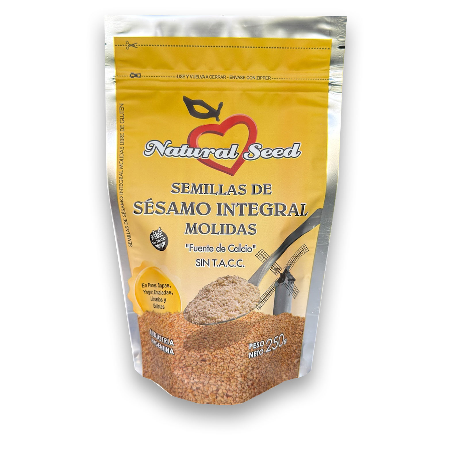 Sésamo Integral Molido Natural Seed 250 gramos
