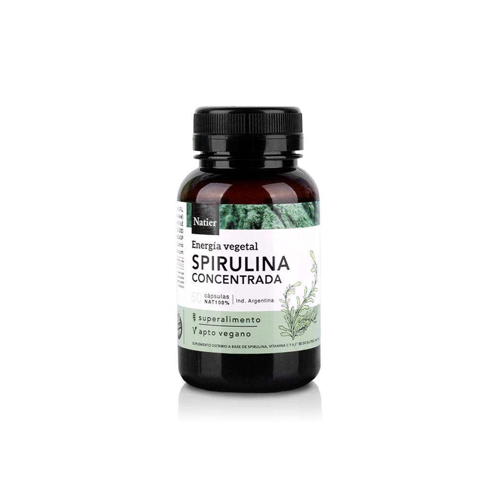Spirulina Concentrada Natier 50 Capsulas