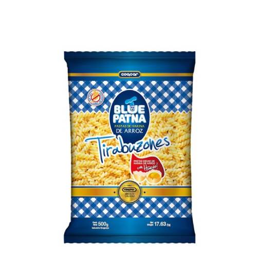 Fideos Tirabuzones Al Huevo SIN TACC - Blue Patna 500 gramos