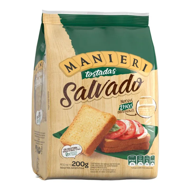 Tostadas de Salvado Manieri 200 Gramos