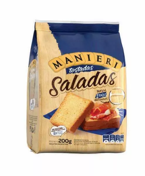 Tostadas Saladas Manieri 200 Gramos