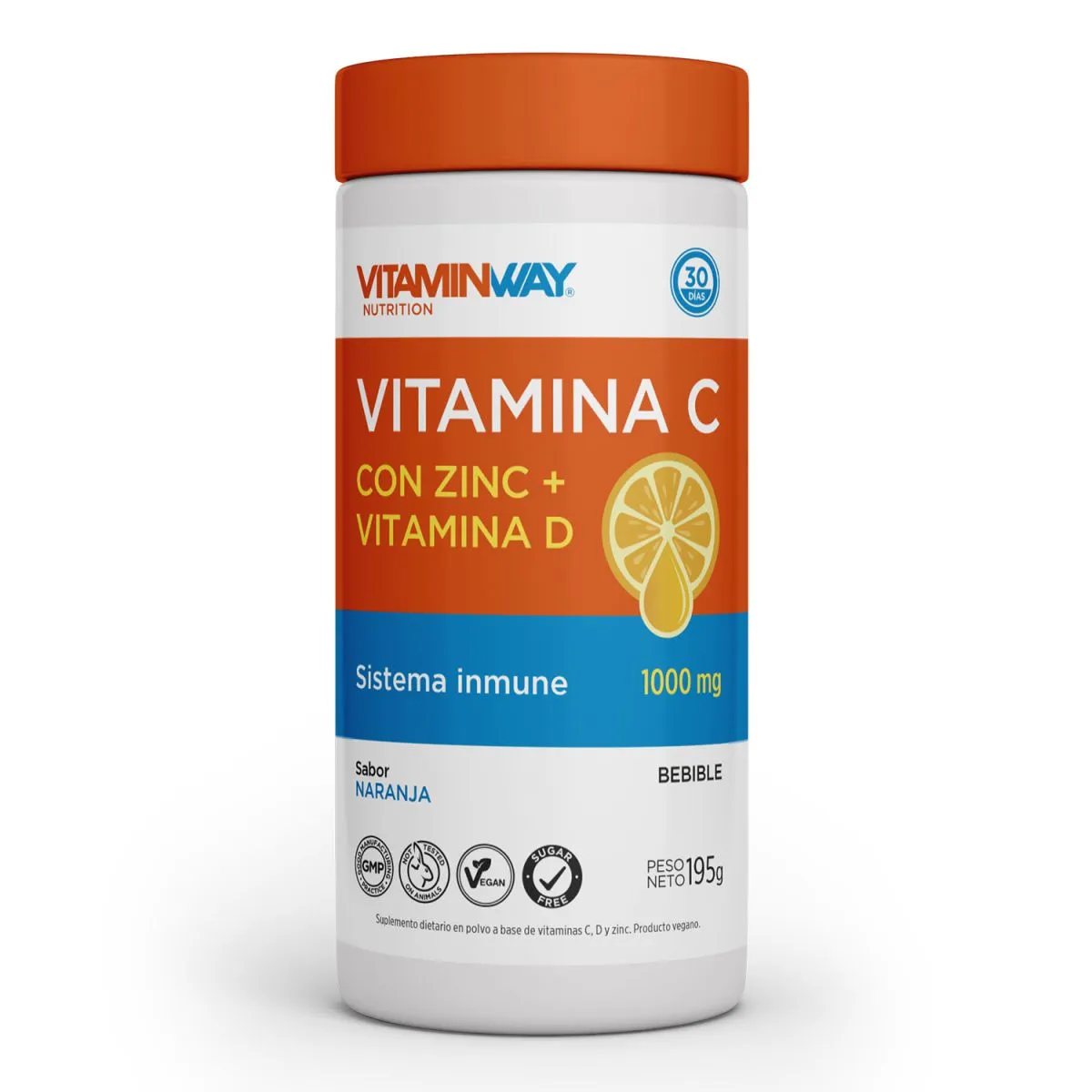 Vitamina C con Zinc + Vitamina D Vitamin Way 195 gramos