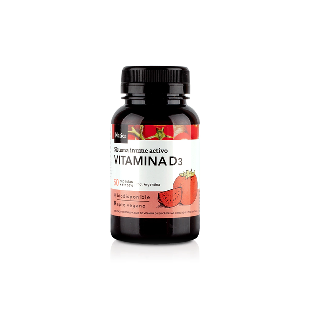 Vitamina D3 Natier 50 Cápsulas
