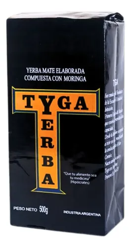 Yerba Mate Compuesta Con Moringa Tyga 500 gramos
